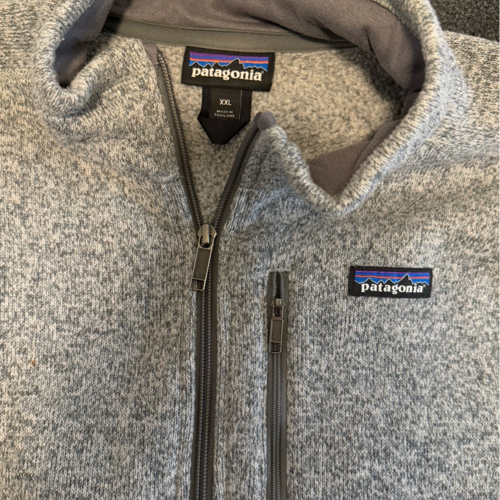 Patagonia Gray Full-Zip Fleece Jacket